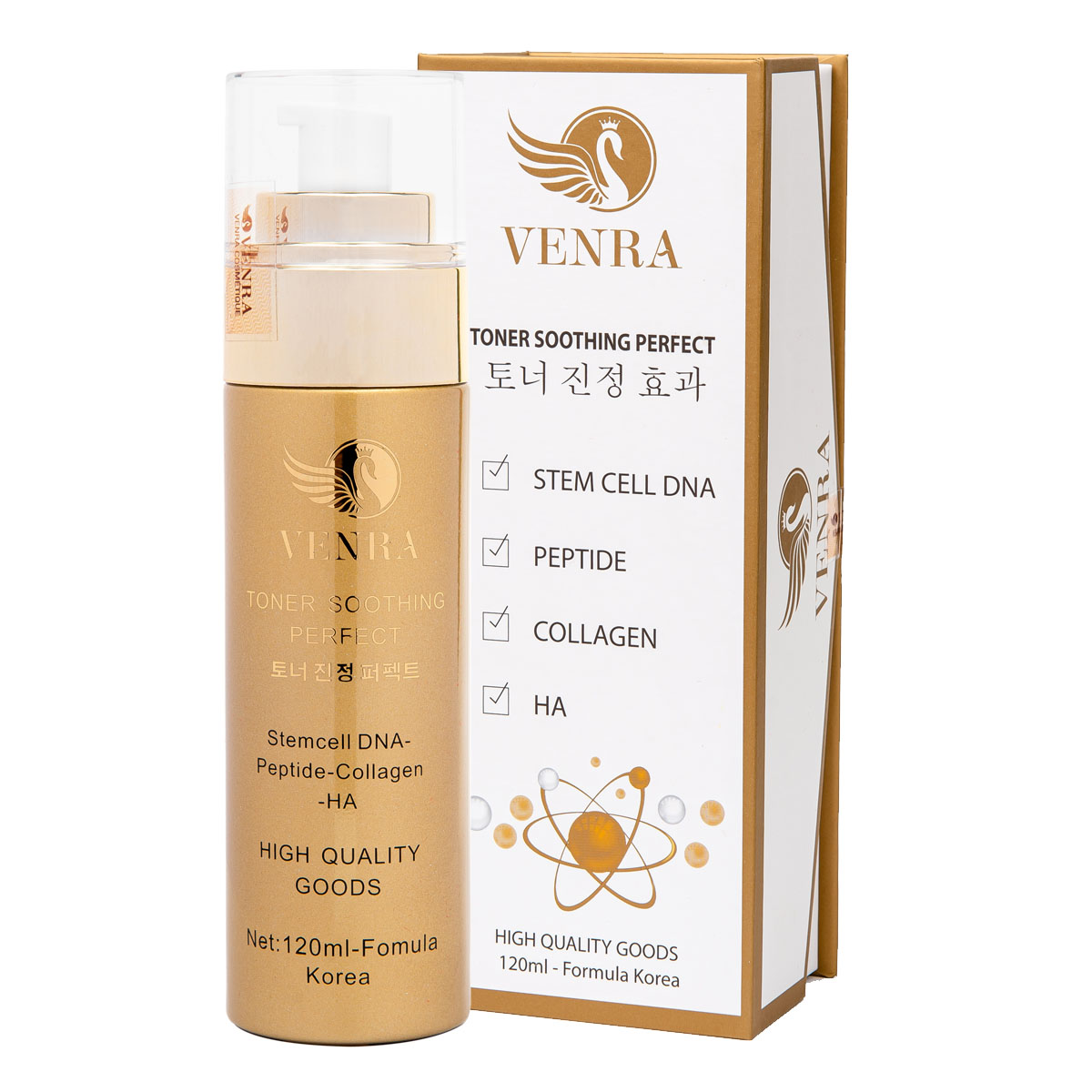 Toner Tế Bào Gốc Soothing Perfect Venra 120ml - Cấp Và Dưỡng Ẩm Cho Da, Se  Khít Lỗ Chân Lông, Giúp Da Sáng Mịn